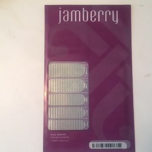 Jamberry “Gray & Silver Horizontal Pinstripe”
